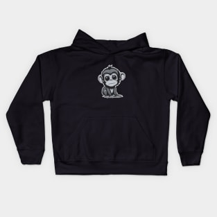 cute monkey Kids Hoodie